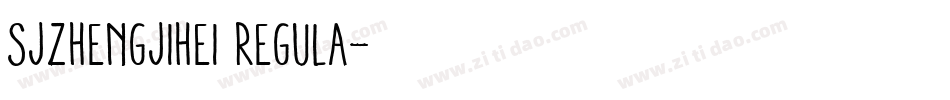 SJzhengjihei Regula字体转换